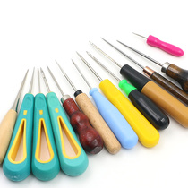 Wood Shank Cone Artisanal Drill String Bead Needle Hook Supplements Upper Shoe Cone Needle Repair Leather Na Sole Punch With Hook Tool