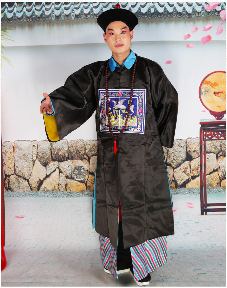 清朝官衣戏装古装刘墉和珅cos僵尸演出服饰清朝大臣服饰官服补服 郑州