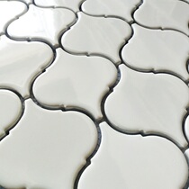 Retro lantern ceramic mosaic porch Nordic decorative background Wall Tiles Bar kitchen bathroom black and white tiles