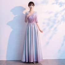 Temperament Evening Dress Dress Woman 2022 banquet host Long style Adult Clothing Temperament Great Chorus