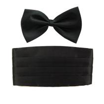 Style Huimei black waist seal Bow tie bow Wild fashion decoration elastic belt extended waist seal