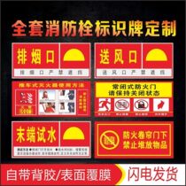 Fire alarm phone warning fire hand report button logo sticker door exhaust sound and light fire shutter alarm button