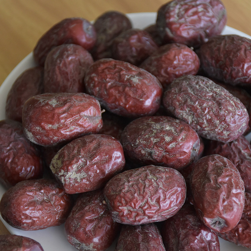 新疆红枣 二级若羌灰枣 原生态自然吊干未清洗原枣500g 3斤包邮