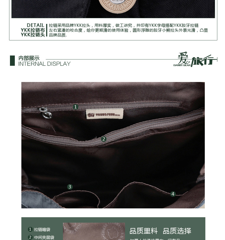 burberry熊價格 丹尼熊雙肩包背包戶外休閑商場款運動雙肩包純色洗水佈清倉特價包 burberry熊