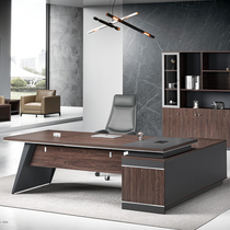 Foshan boss table File cabinet walnut table office president office furniture combination head table