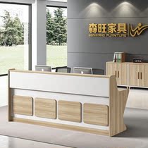 Companys enterprise car show and sales building Department atmospheric reception reception Taiwan Bar custom counter