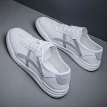 2021 new fashion white board shoes mens leather shoes wild white shoes spring mens shoes students casual board shoes tide shoes