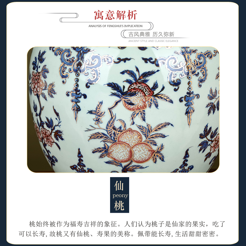 Jingdezhen ceramics famous hand - made paint antique Chinese blue and white porcelain vase sitting room home furnishing articles