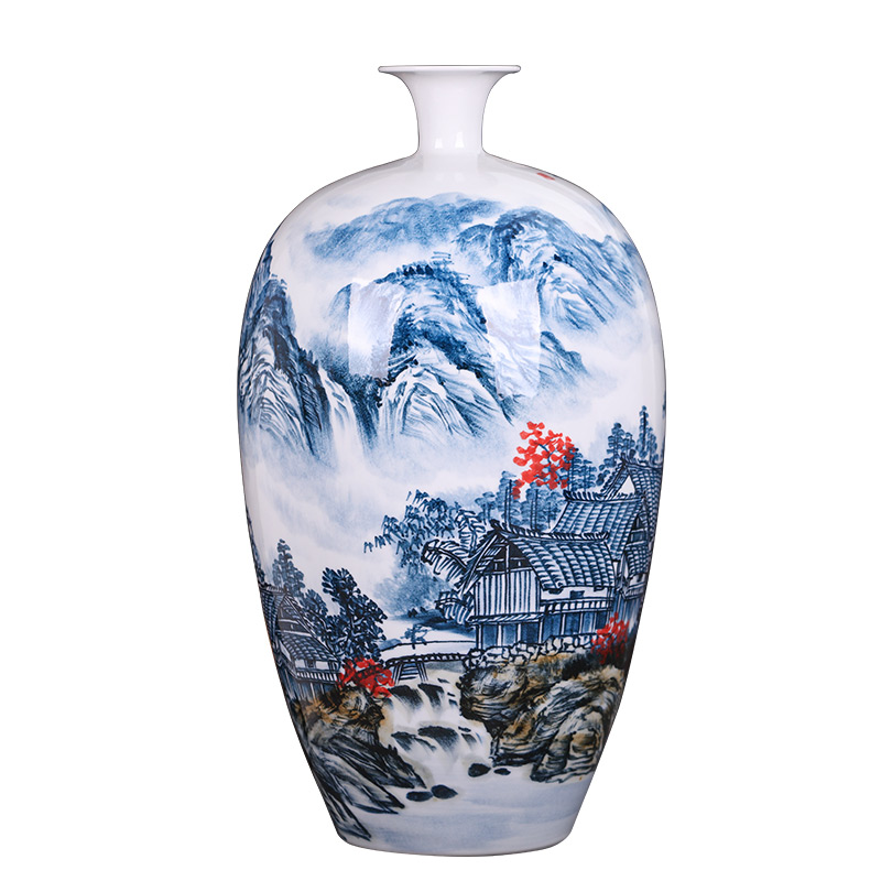 The Master of jingdezhen ceramics hand - made creative new Chinese blue and white porcelain vase sitting room porch decoration furnishing articles