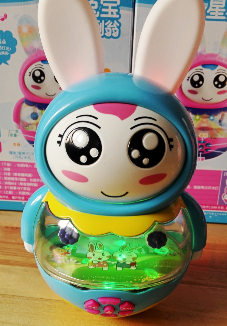 婴儿玩具0-1岁儿童音乐不倒翁 3-6-12个月宝宝益智大号不倒翁摆件
