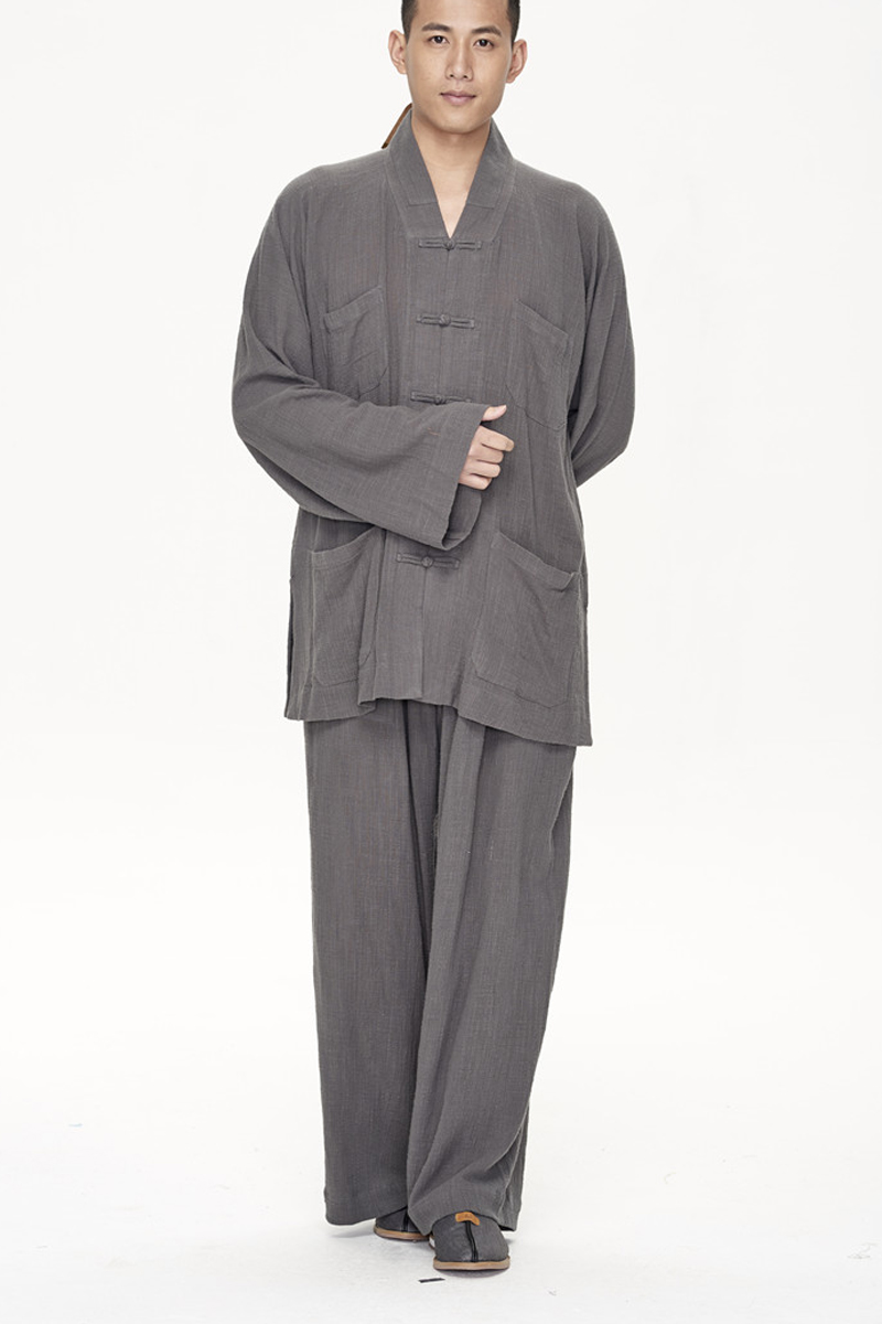 慈缘僧衣短褂棉套装夏季薄款小褂布扣僧服短褂唐装yxa02-404