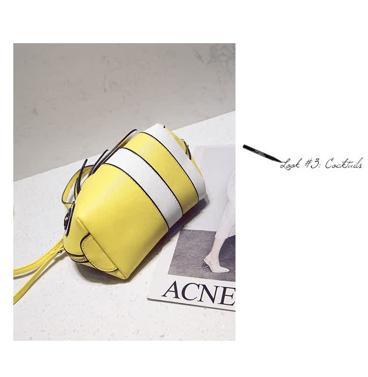 gucci小蜜蜂包包怎麼打開 包包2020新款個性可愛卡通小蜜蜂撞色貝殼包休閑單肩潮包女士包包 gucci小蜜蜂包包