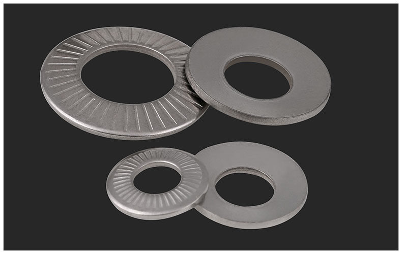 m3-m16标准件304不锈钢带齿防滑垫圈 单面花形垫圈鞍型垫片