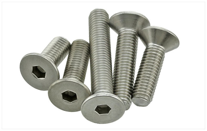 m3-m10〗din7991 316不锈钢沉头内六角螺丝钉 平头内六角螺钉
