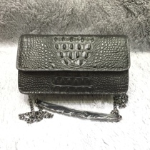 Korean version genuine leather mens chest bag quality cow leather crocodile print womens upscale uni-shoulder oblique cross-pack Labor Day Special