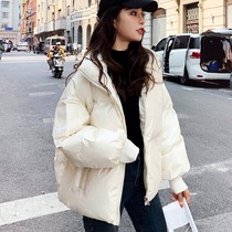 SNICYKER2021 years Winter new Lianhood small sub white duck down down jacket with female light and slim jacket