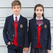 Kindergarten Garden Clothes British Style Suit Customized Primary School Uniform College Class Clothes Performance Performance Clothes Spring and Autumn