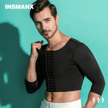 INSMANX Ingentry mans mans plastic sweatshirt chest liposuction after surgery shaping plethora of chest arms large arm plastic arm