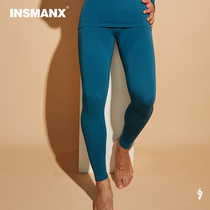 INSMANX mens tight underwear long pants plastic body warm shaping clothes seamless beating bottom autumn clothes autumn pants winter