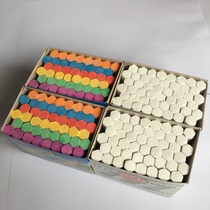 Fu brand high-grade dust-free chalk hexagonal color chalk writing fluent blackboard chalk school chalk