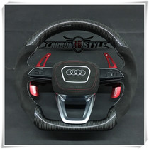 For Audi A1 A3 A5 A5 A6L A7 Q7 A4L flat-bottomed motion carbon fiber sport steering wheel