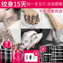 Fruit juice herb tattoo cream waterproof and durable Indian Hina men and women semi-permanent template not 1 year tattoo patch ins Wind