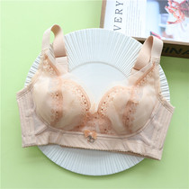 Lace sexy without steel ring underwear girl thin small chest gathering adjustment bra upper body breast autumn