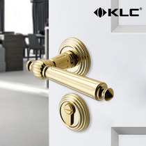 klc American gold luxury door lock indoor bedroom door lock household universal type Nordic bright gold silent door lock