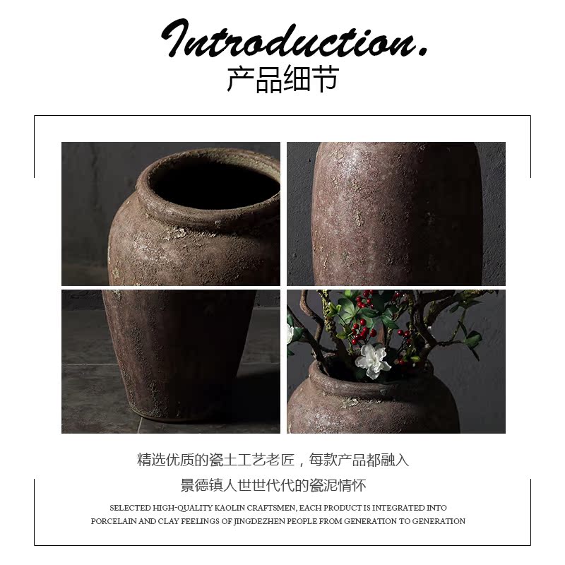 Jingdezhen ceramic new Chinese style of large vases, flower arranging I and contracted Europe type TV ark, sitting room adornment is placed