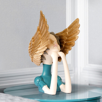 Nordic luxury art Girl ornaments creative living room TV cabinet porch home decorations wedding gifts