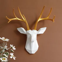 Nordic light luxury lucky deer head Wall Wall decoration creative living room entrance sofa background wall decoration pendant
