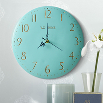 Simple modern silent wall clock living room bedroom round digital clock Nordic Wall watch creative silent quartz clock