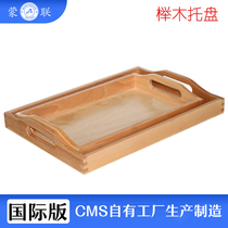Montessori early education Montessori teaching toys wooden handle tray kindergarten sensory mathematics set with promotion