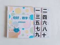 Mathematics Chinese Character Interactive Quiet Book Finished Plastic Enlightenment Literacy Learning Enlightenment Sticker