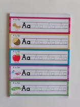 26 English letters and case repeated practice fun childrens work paper A- Z