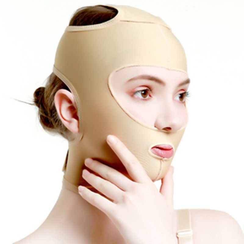 医用线雕弹力术后头套瘦脸神器塑型面罩吸脂v线瘦v脸双下巴新品