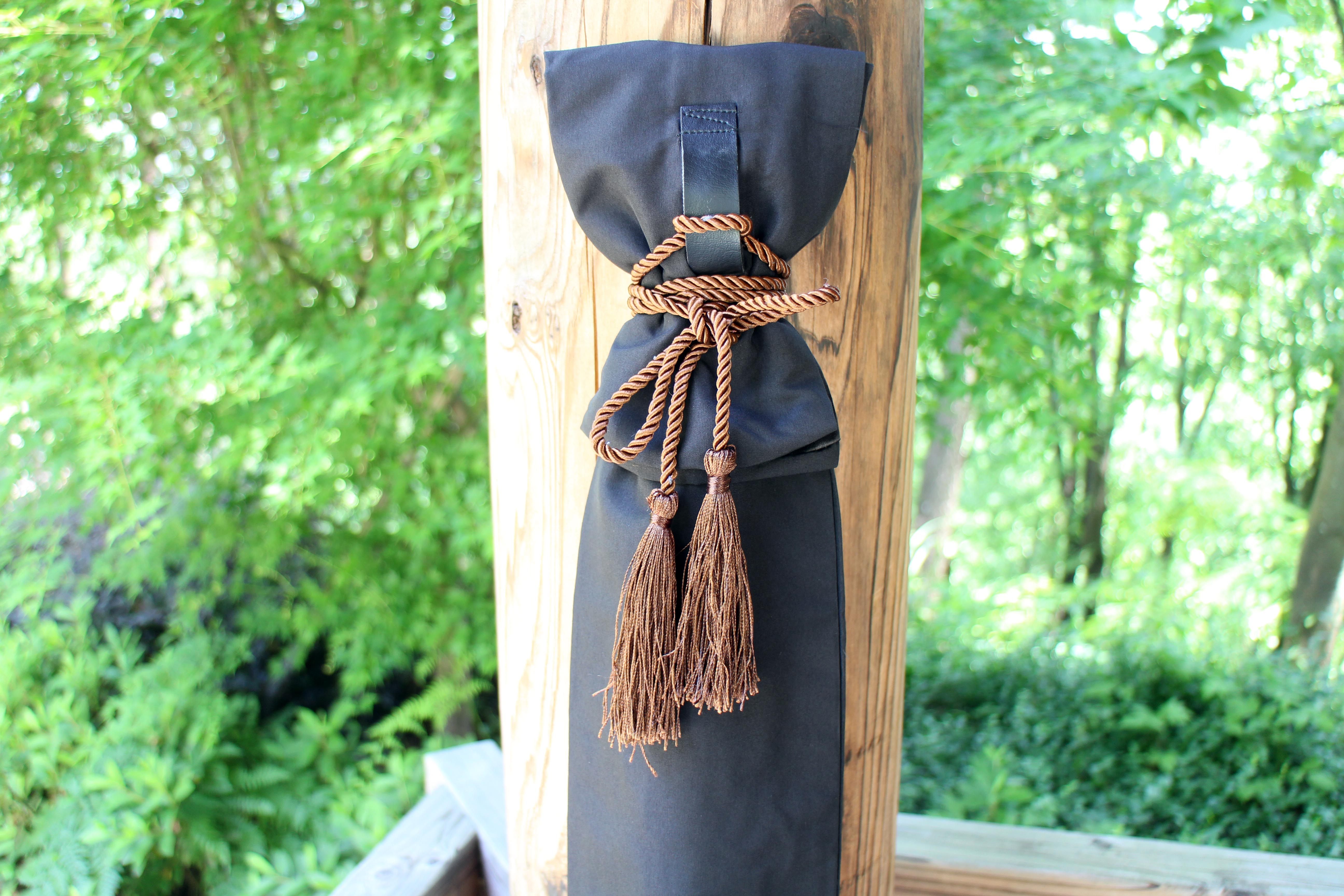 太极剑袋背式老炮儿刀袋剑套竹剑木刀袋cos武器袋武术刀背袋皮革