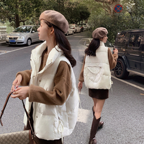 Courtesans duvet duvet women 2021 new autumn and winter horse chia shorn shoulder outside wearing thin and light horse jacket jacket