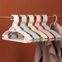 Thick non-slip non-trace plastic hangers Household clothes racks Dormitory clothes supports to dry clothes hangers for students to dry clothes hangers