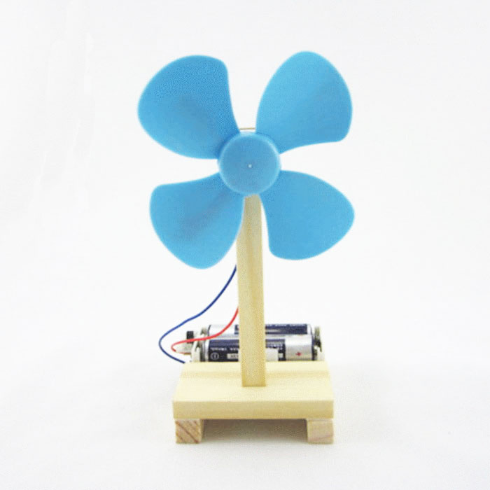 科技小制作发明简单拼装科学实验diy小学生自制电动风扇科普玩具