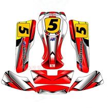 Entertainment adult kart accessories reflective stickers four-wheel kart complete set of decals European version 3m body sticker decals
