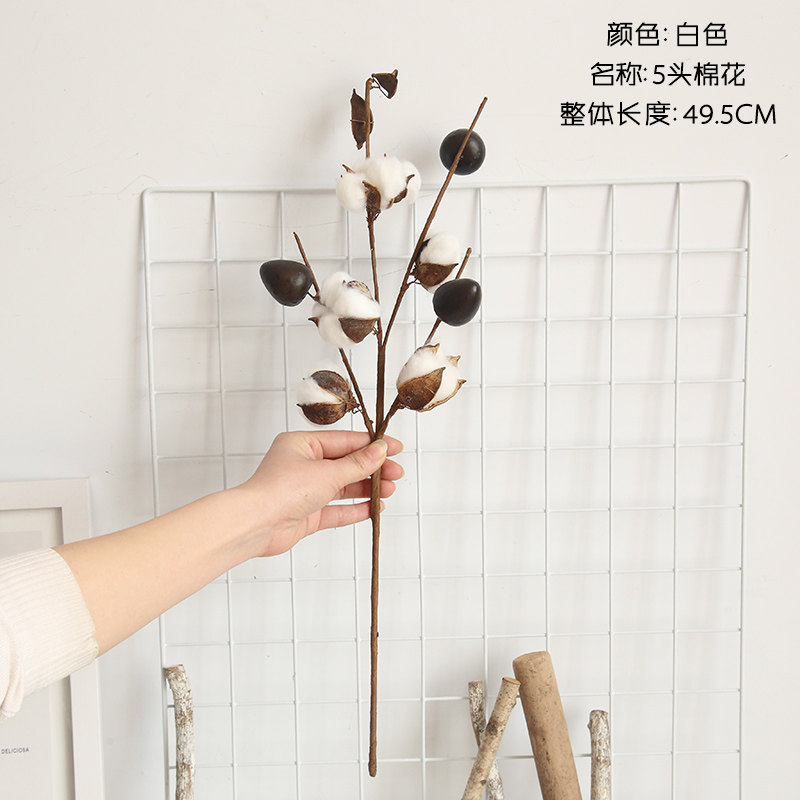 棉花干花束 永生花质感 拍摄道具 ins摆件 民宿装饰 仿真木棉花假花 淘集运代购直邮 - 淘集运代购|台湾集运|淘宝商品代购|中国商品代购