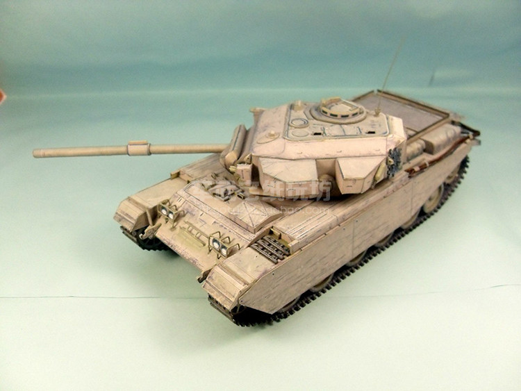 英国百夫长mk.7主战坦克 纸模型 1:35 坦克世界 战车 手工diy