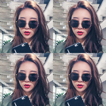 GIMMAX green Mo sunglasses female Korean version of tide ins sun glasses Net red with round face polarized myopia sunglasses