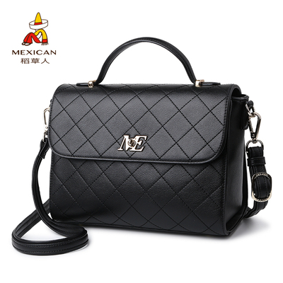 2018新款稻草人女包单肩斜挎包