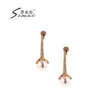 sumni shimini european and American wind 18K bag gold 925 silver dragon claw bead flash drilling fashion earl nail