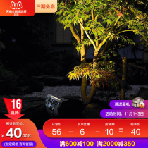 LED projection lamp floodlight engineering courtyard spotlight landscape small spotlight outdoor waterproof round spotlight colorful