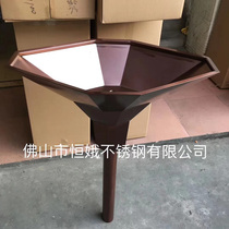 Fountain waterscape stainless steel fountain metal waterscape flower bowl large flower machine can be customized size color