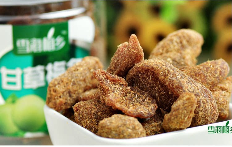 雪海梅乡甘草梅条独立小包装 话梅果脯250g