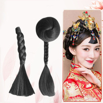 Tianyifang Xiuhe thick braid bangs ancient costume wig styling photo studio personal photo wedding photo small braid bangs